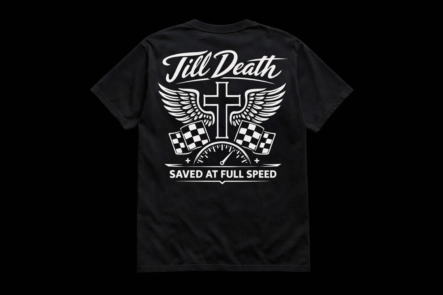 Saved at full speed oversized Tee.